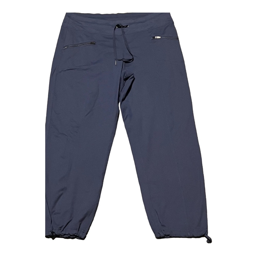The Black Dog Cropped Pants Drawstring Pocket Zips Casual Comfortable Women’s M
